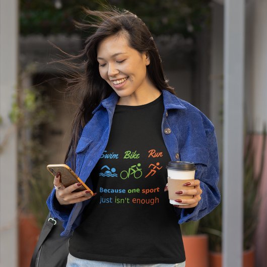 Triathlon sport offerte zwemmen fiets run t-shirt