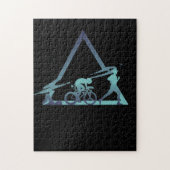 Triathlon, stedelijk en leefstijl legpuzzel (Verticaal)