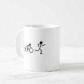 Triathlon Stick Figures Koffiemok (Voorkant links)