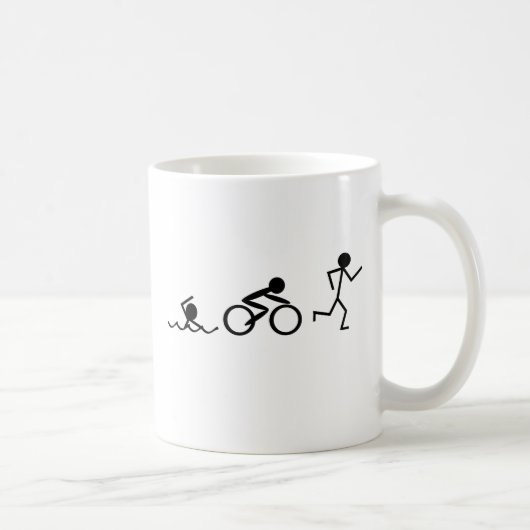 Triathlon Stick Figures Koffiemok (Rechts)
