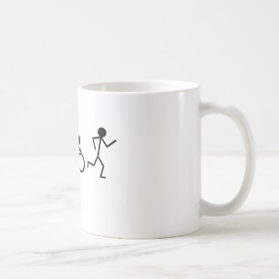 Triathlon Stick Figures Koffiemok