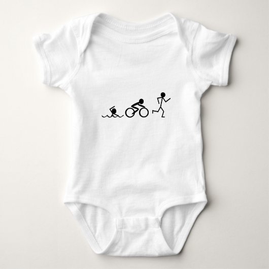 Triathlon Stick Figures Romper (Voorkant)