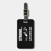 Triathlon Strong Bagagelabel (Voorkant verticaal)