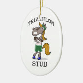 Triathlon Stud Keramisch Ornament (Links)