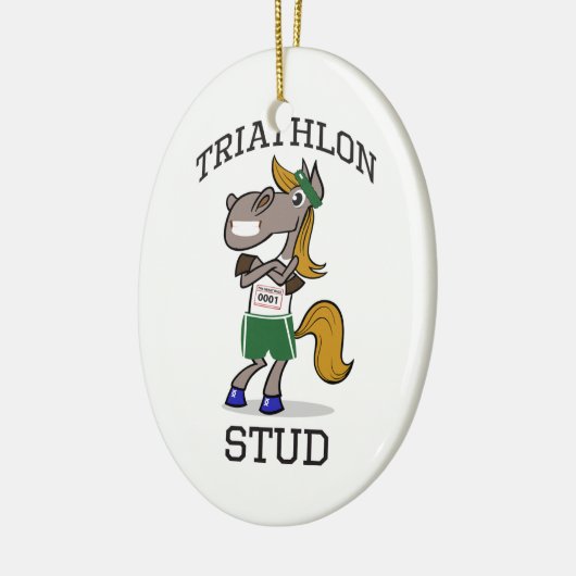 Triathlon Stud Keramisch Ornament (Links)