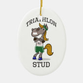 Triathlon Stud Keramisch Ornament (Voorkant)