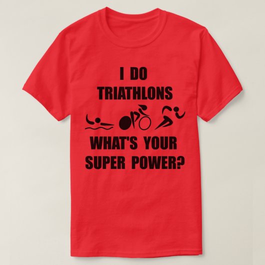 Triathlon Super Power T-shirt (Design voorkant)