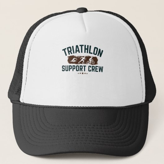 Triathlon Support Crew Family Coach Trucker Pet (Voorkant)