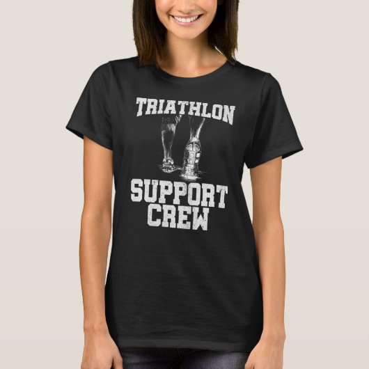 Triathlon Support Crew Runling Cycling Swimming Tr T-shirt (Voorkant)