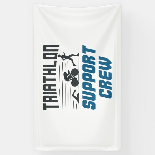 Triathlon-supportpersoneel Spandoek (Verticaal)