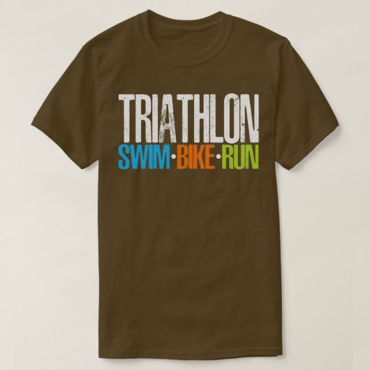 Triathlon Swim Bike run 21 T-shirt (Design voorkant)