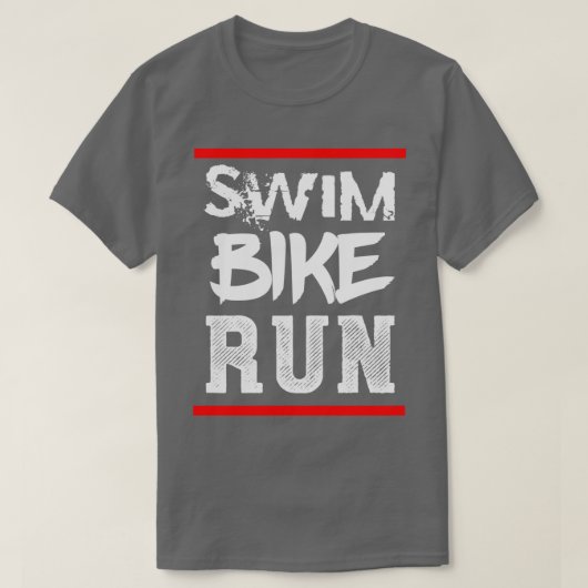 Triathlon Swim Bike run 5 T-shirt (Design voorkant)