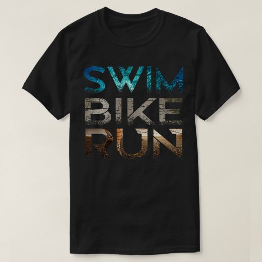 Triathlon Swim Bike run 62 T-shirt (Design voorkant)