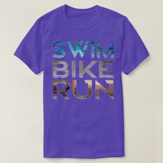 Triathlon Swim Bike run 7 T-shirt (Design voorkant)