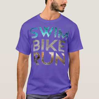 Triathlon Swim Bike run 7 T-shirt