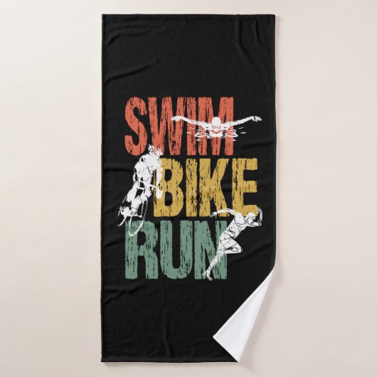 Triathlon Swim Bike Run Badhanddoek (Badhanddoek)