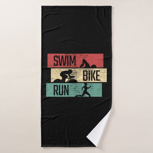 Triathlon - Swim Bike run Badhanddoek (Badhanddoek)