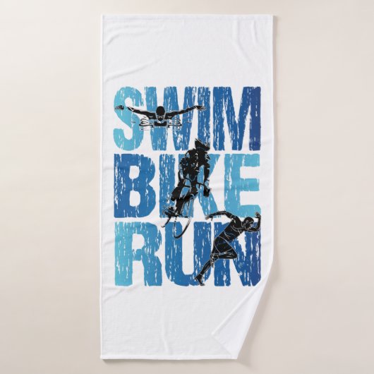 Triathlon - Swim Bike run Badhanddoek (Badhanddoek)