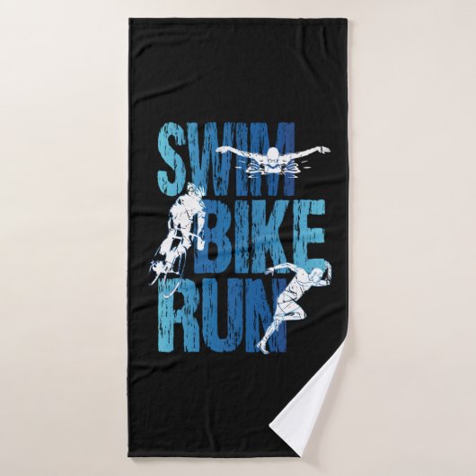 Triathlon - Swim Bike run Badhanddoek (Badhanddoek)
