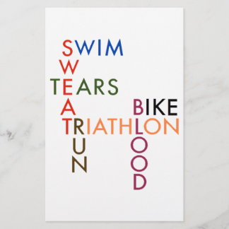 Triathlon Swim Bike run bloed Sweat Tears