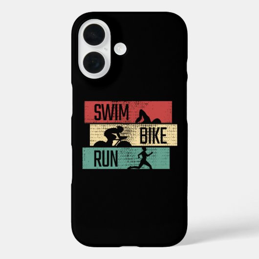 Triathlon - Swim Bike run Case-Mate iPhone Case (Achterkant)
