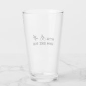 Triathlon Swim Bike Run Glas (Achterkant)