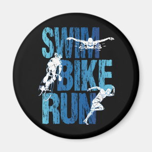 Triathlon - Swim Bike run Magneet