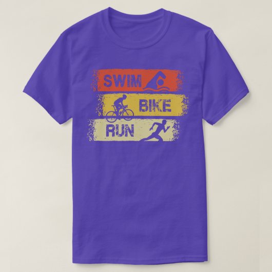 Triathlon Swim Bike Run T-shirt (Design voorkant)