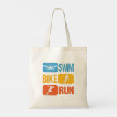 Triathlon - Swim Bike run Tote Bag (Achterkant)