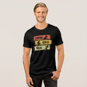 Triathlon - Swim Bike run Tri-Blend Shirt (Voorkant volledig)