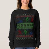 Triathlon Swim Bike run Ugly kerstSweater Trui (Voorkant)