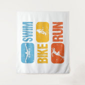 Triathlon - Swim Bike run Wandkleed (Voorkant)