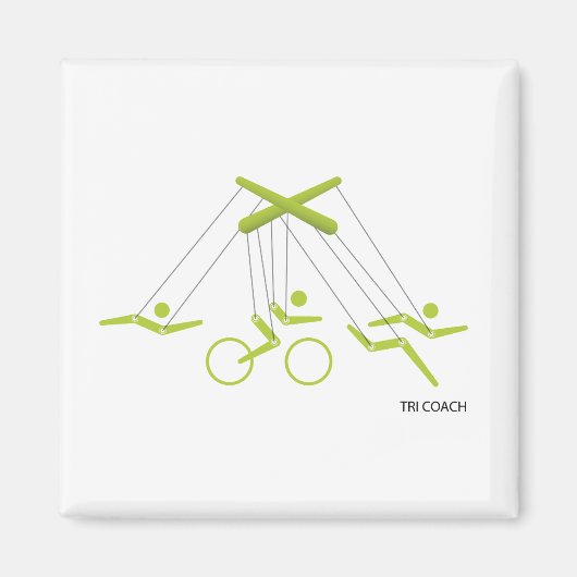 Triathlon-trainer, Triathlon-trainer Magneet (Voorkant)