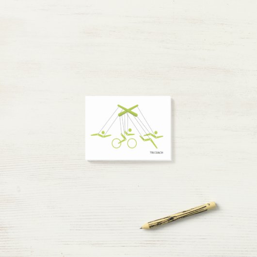Triathlon-trainer, Triathlon-trainer Post-it® Notes (Op bureau)