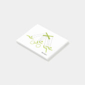 Triathlon-trainer, Triathlon-trainer Post-it® Notes (Schuin)