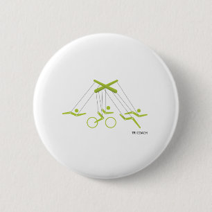 Triathlon-trainer, Triathlon-trainer Ronde Button 5,7 Cm