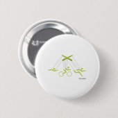 Triathlon-trainer, Triathlon-trainer Ronde Button 5,7 Cm (Voorkant /achterkant)