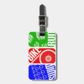 Triathlon TRI-kleurenblokken Bagagelabel (Voorkant verticaal)
