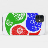 Triathlon TRI Yin Yang Case-Mate iPhone Case (Achterkant (horizontaal))