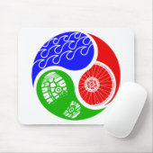Triathlon TRI Yin Yang Muismat (Met muis)