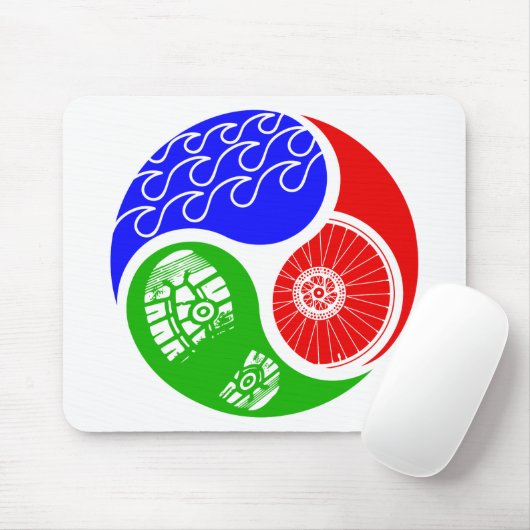 Triathlon TRI Yin Yang Muismat (Met muis)