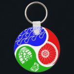 Triathlon TRI Yin Yang Sleutelhanger<br><div class="desc">Triathlon TRI Yin Yang</div>