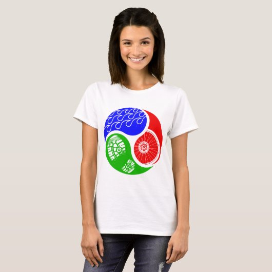 Triathlon TRI Yin Yang T-shirt (Voorkant volledig)