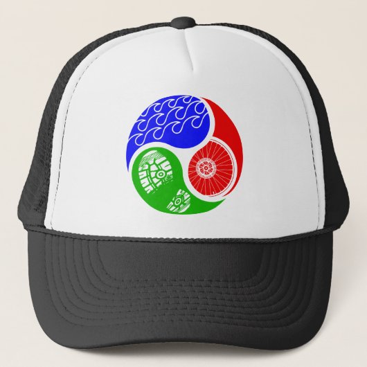 Triathlon TRI Yin Yang Trucker Pet (Voorkant)