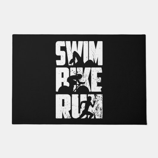 Triathlon Triathlet Deurmat (Voorkant)
