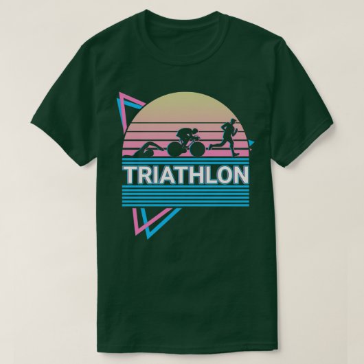 Triathlon Triathlete Retro Gift T-shirt (Design voorkant)