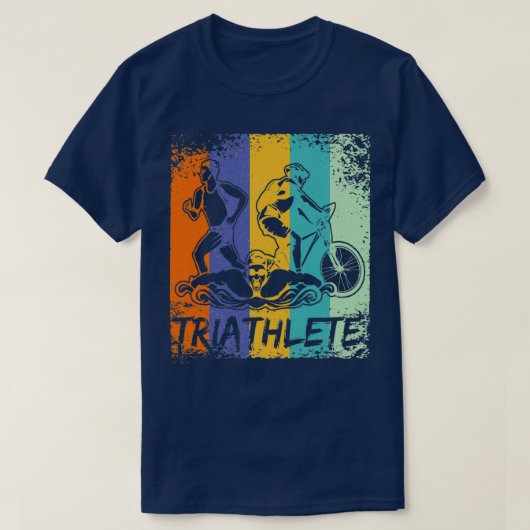 Triathlon Triathlete run Bike Swim Elite Athlete T-shirt (Design voorkant)