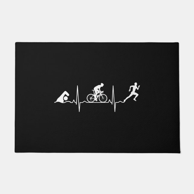 Triathlon - Triathlon - hartslag Deurmat (Voorkant)