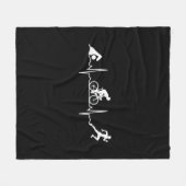 Triathlon - Triathlon - hartslag Fleece Deken (Voorkant (Horizontaal))