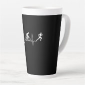 Triathlon - Triathlon - hartslag Latte Mok (Rechterhoek)